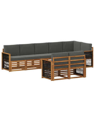 Set divani Legno di Acacia Massello