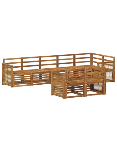 Set divani Legno di Acacia Massello