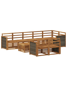 Set divani Legno di Acacia Massello