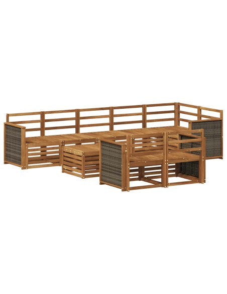 Set divani Legno di Acacia Massello