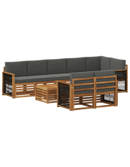 Set divani Legno di Acacia Massello