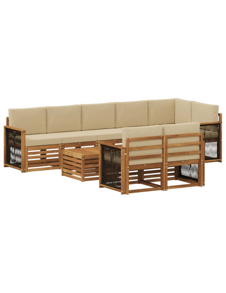 Set divani Legno di Acacia Massello