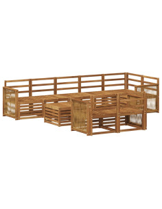 Set divani Legno di Acacia Massello
