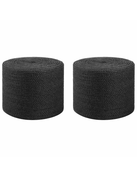 Spago in juta 2 pcs 2 Nero 100% juta Tossa