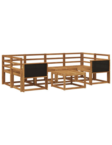 Set di divani da esterno 5 pcs Naturale