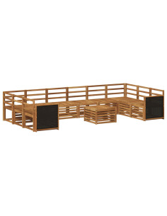 Set di divani da esterno 8 pcs Naturale