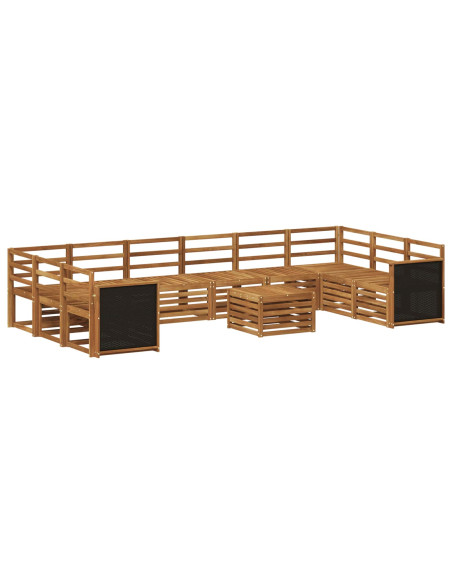 Set di divani da esterno 8 pcs Naturale