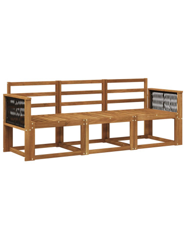 Set di divani da esterno 3 pcs Naturale