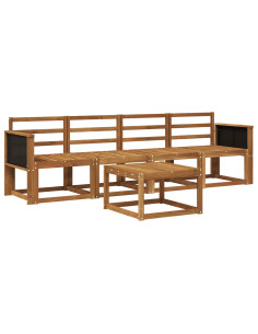 Set di divani da esterno 4 pcs Naturale