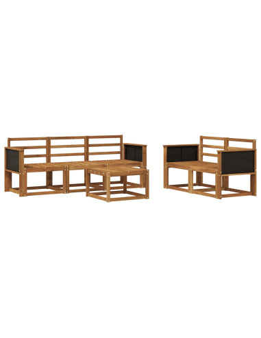Set di divani da esterno 6 pcs Naturale