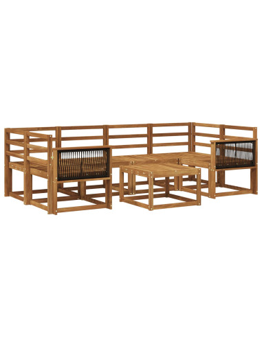 Set di divani da esterno 5 pcs Naturale