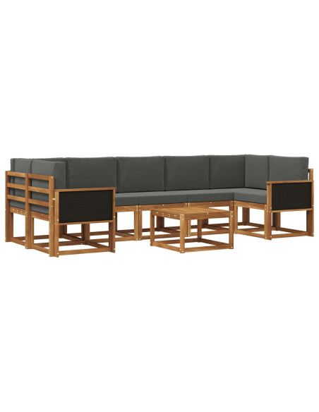 Set di divani da esterno con cuscino 6 pcs