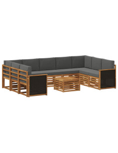 Set divani Legno di Acacia Massello