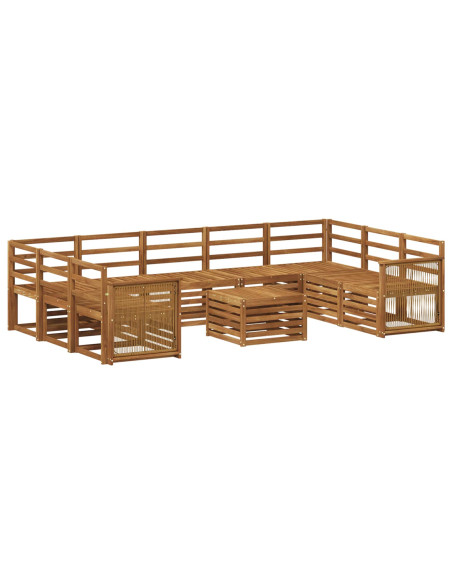 Set divani Legno di Acacia Massello