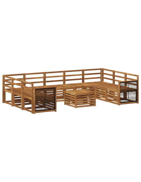 Set divani Legno di Acacia Massello