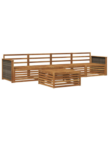 Set di divani da esterno 5 pcs Naturale
