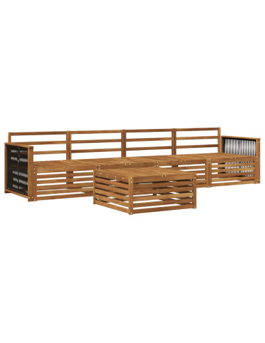 Set di divani da esterno 5 pcs Naturale