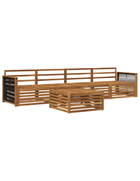 Set di divani da esterno 5 pcs Naturale