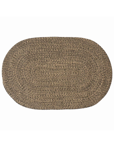Tappeti per area Nero 100 x 152 cm Juta