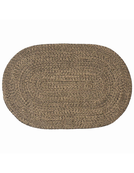 Tappeti per area Nero 100 x 152 cm Juta