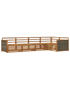 Set di divani da esterno 5 pcs Naturale