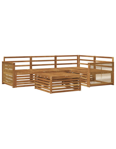 Set di divani da esterno 5 pcs Naturale