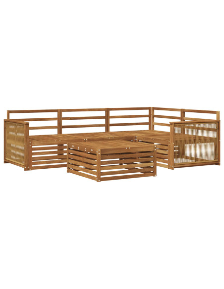 Set di divani da esterno 5 pcs Naturale