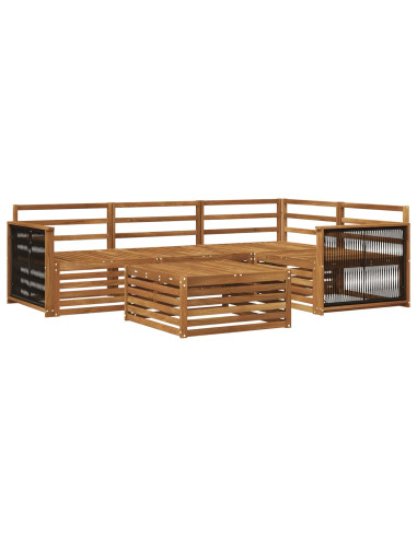 Set di divani da esterno 5 pcs Naturale