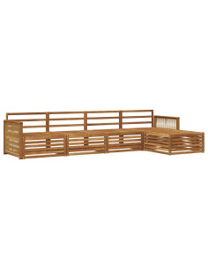 Set di divani da esterno 5 pcs Naturale