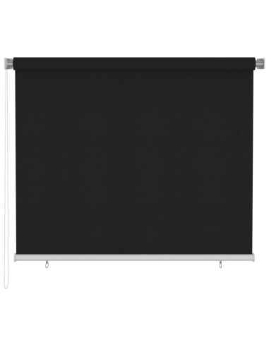 Tenda a Rullo per Esterni 180x140 cm Nera