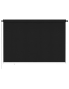 Tenda a Rullo per Esterni 220x140 cm Nera