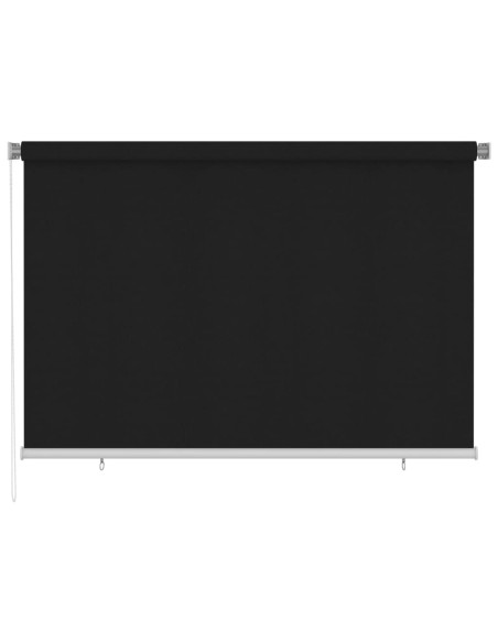 Tenda a Rullo per Esterni 220x140 cm Nera