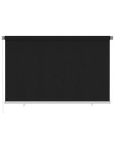 Tenda a Rullo per Esterni 240x140 cm Nera