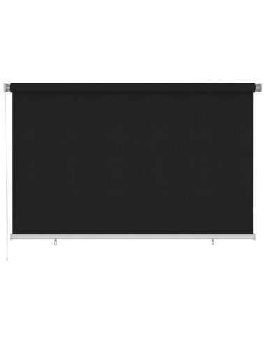 Tenda a Rullo per Esterni 240x140 cm Nera