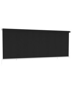 Tenda a Rullo per Esterni 400x140 cm Nera HDPE