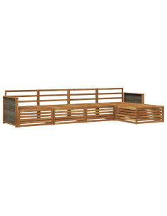 Set di divani da esterno 5 pcs Naturale