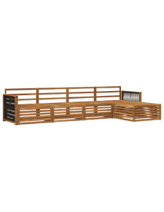 Set di divani da esterno 5 pcs Naturale