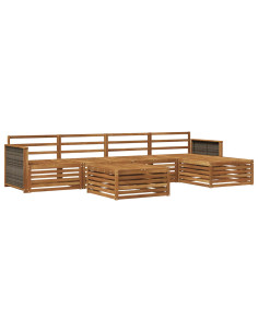 Set di divani da esterno 6 pcs Naturale