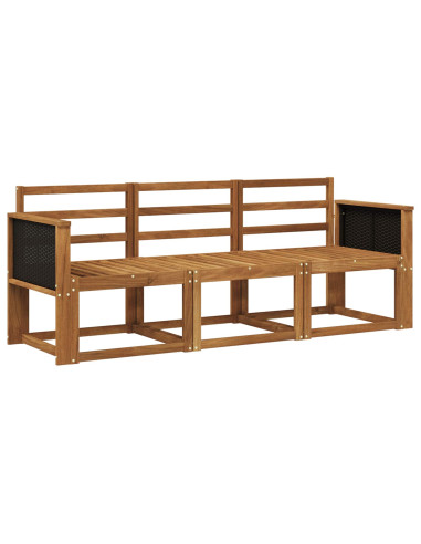 Set di divani da esterno 3 pcs Naturale