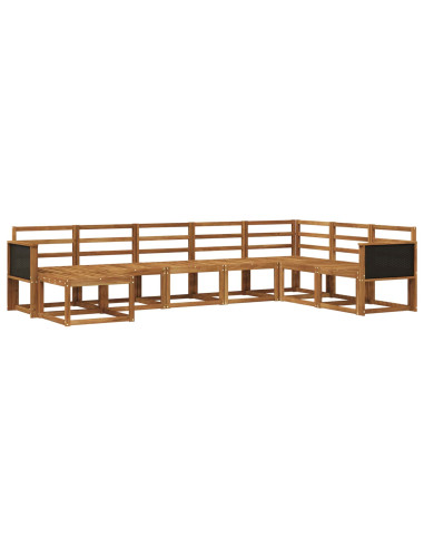 Set di divani da esterno 8 pcs Naturale