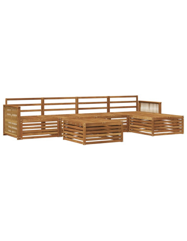 Set di divani da esterno 6 pcs Naturale