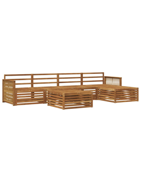 Set di divani da esterno 6 pcs Naturale