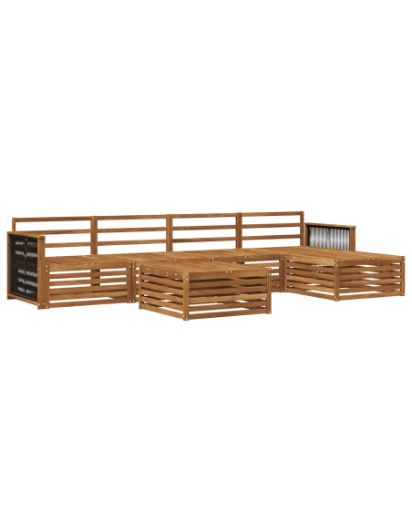 Set di divani da esterno 6 pcs Naturale