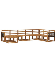 Set di divani da esterno 8 pcs Naturale