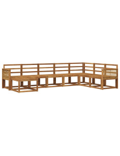 Set di divani da esterno 8 pcs Naturale