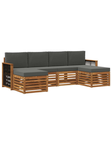Set divani Legno di Acacia Massello