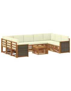 Set divani Legno di Acacia Massello