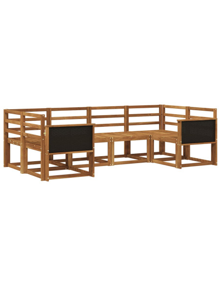Set di divani da esterno 6 pcs Naturale