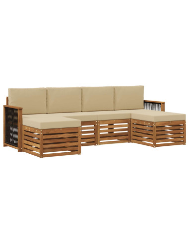 Set divani Legno di Acacia Massello