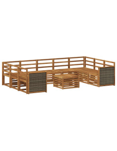 Set divani Legno di Acacia Massello